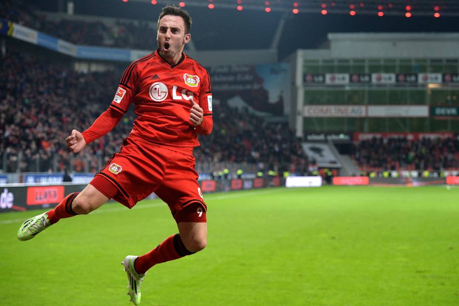 Quattordici gol anche per Josip Drmic, passato dal Norimberga al Bayer Leverkusen. Getty